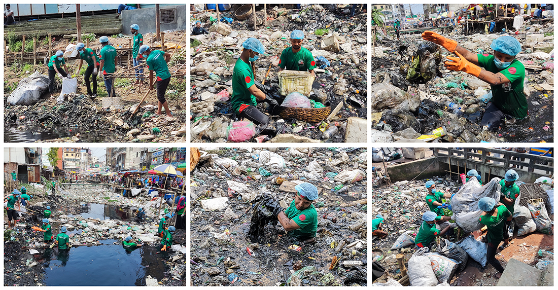 Shanir Akhra Canal Cleanup Drive